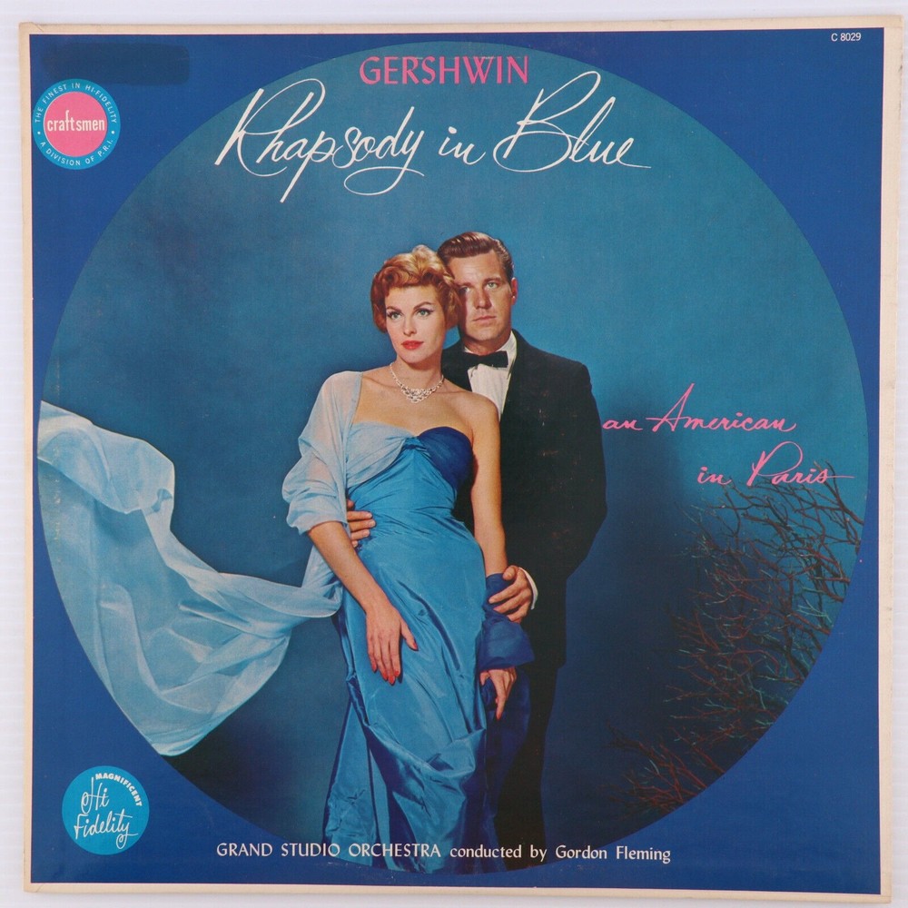 Grand Studio Orchestra, Rhapsody In Blue / An American In Paris LP Record C8029